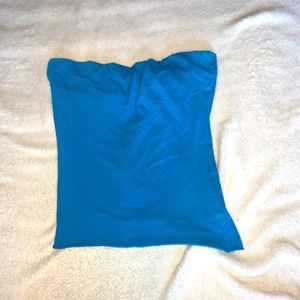 Aqua Colored Tube Top
